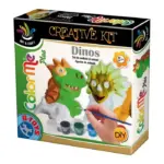 Color Me Dinos – Set de modelat și colorat 2 figurine cu dinozauri D-Toys 71439