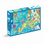 Edu Puzzle 240 Harta Europei/ Planete D-Toys 79251