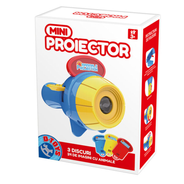 Mini-Proiector cu 3 Discuri și 24 Imagini 76946