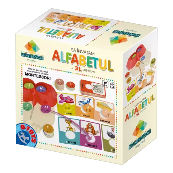 Joc Buboo – Să învățăm alfabetul – Joc educativ Montessori D-Toys 79022