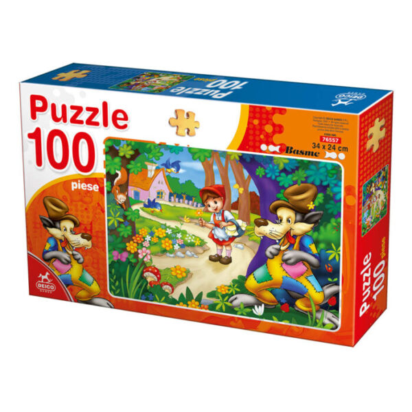 Puzzle 100 – Scufița Roșie D-Toys 76557