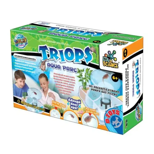 Triops Aqua Parc – Set educativ de crescut crustacee preistorice D-Toys 68866