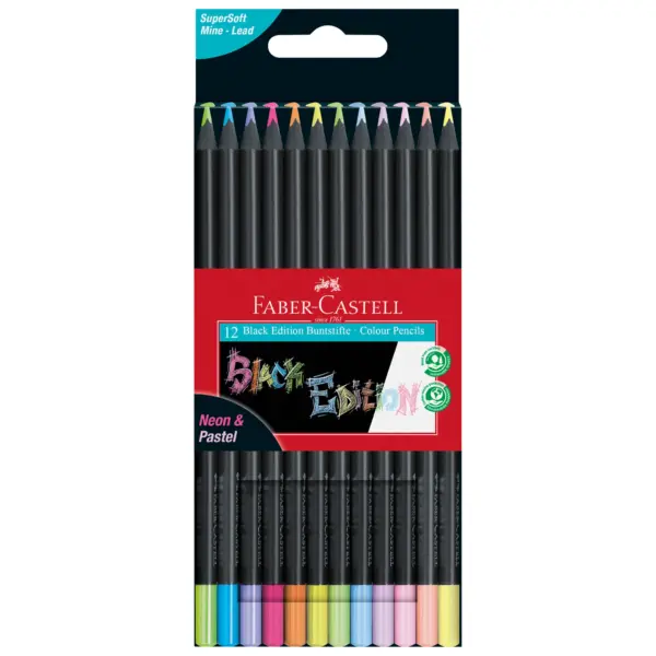 Creioane Colorate Black Edition Faber-Castell 116410