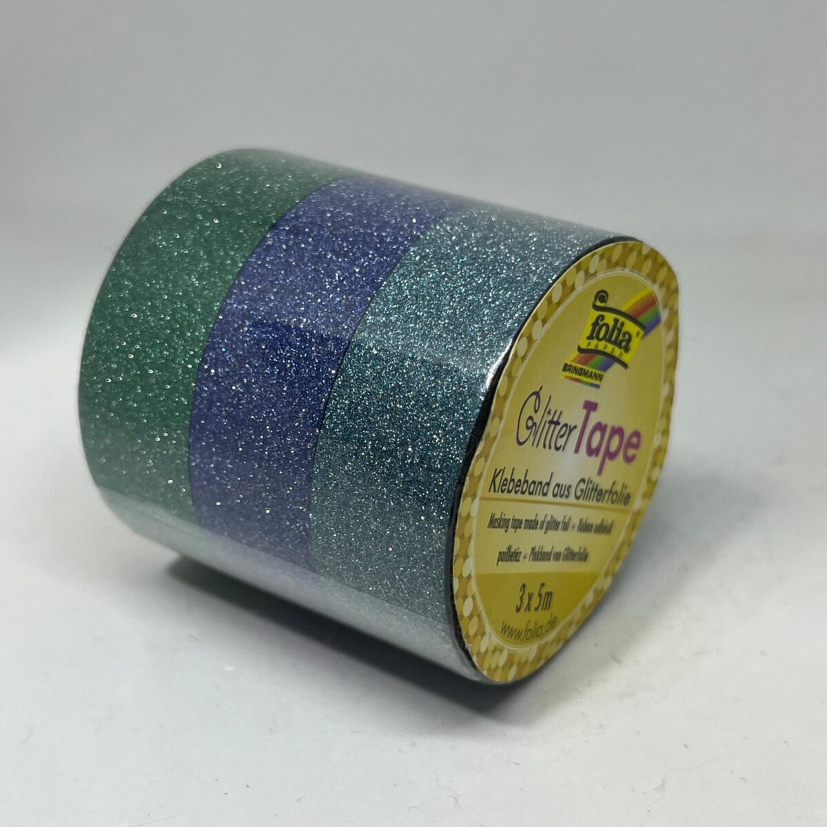 Washi tape Glitter set 3 x 5 m Folia 28303