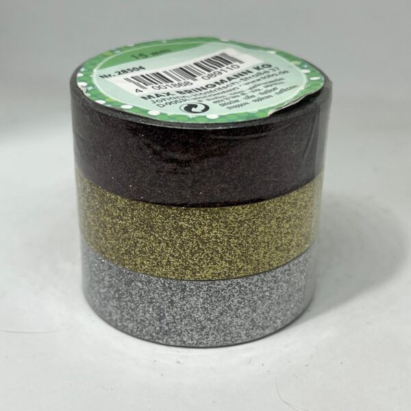 Washi tape Glitter set 3 x 5 m Folia 28504