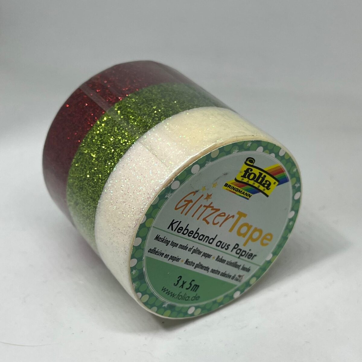 Washi tape Glitter set 3 x 5 m Folia 28505