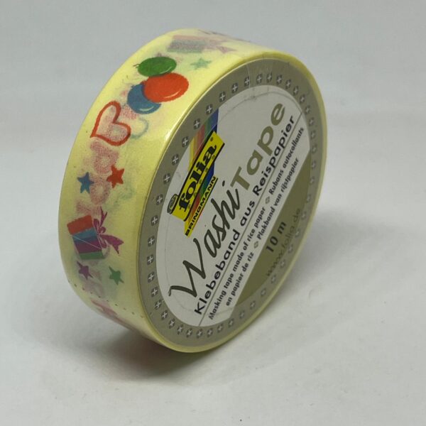 Washi tape Happy birthday Folia 26036