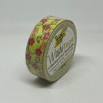 Washi tape galben cu flori roz Folia 26029