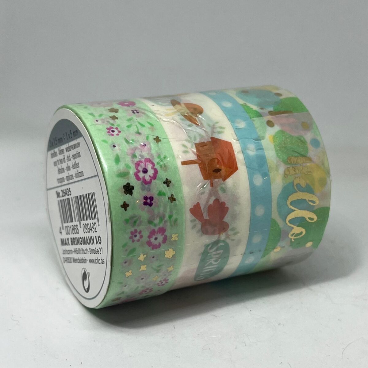 Washi tape hotfoil set 4 x 5 m Folia 26435