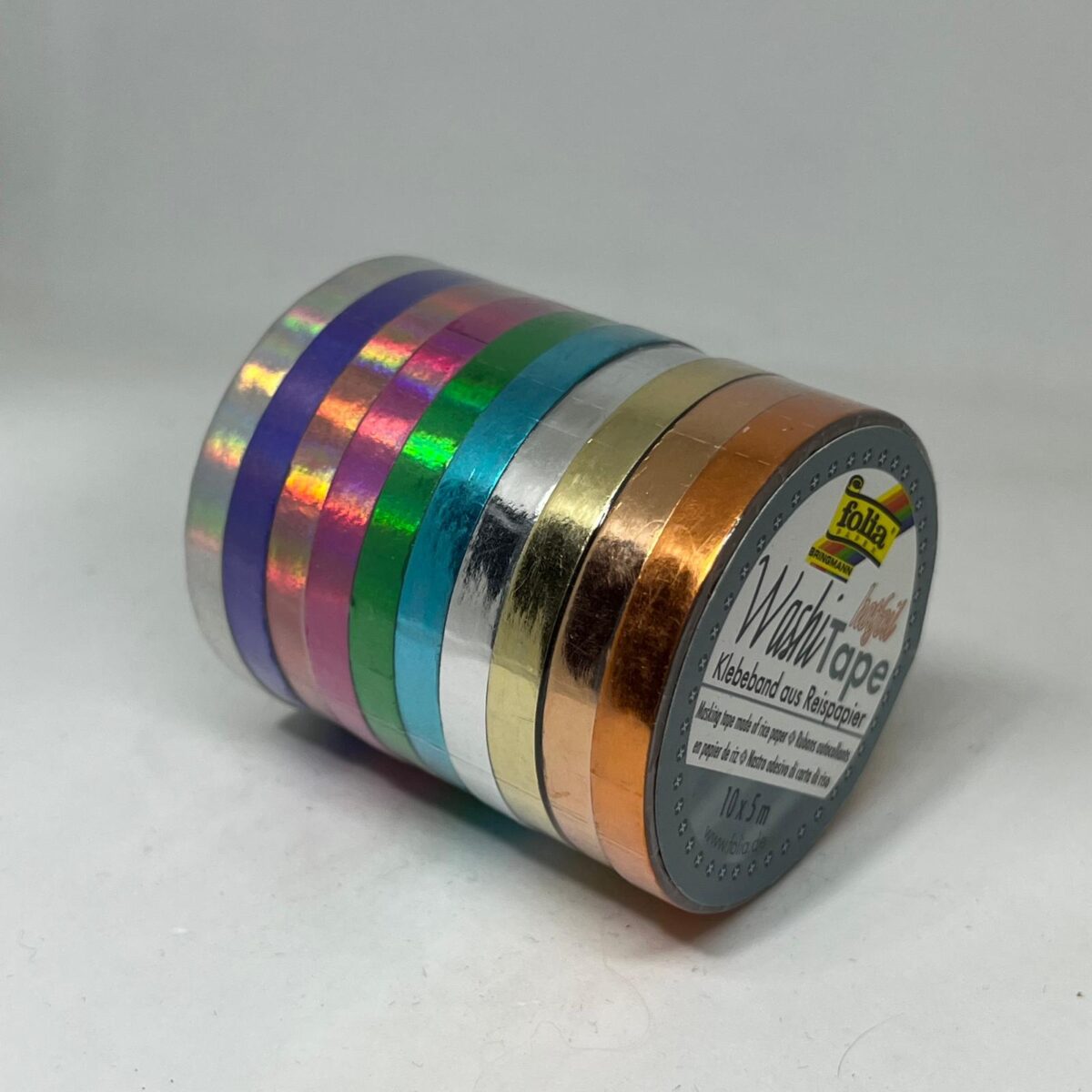 Washi tape hotfoil set 5 x 5 m Folia 26437