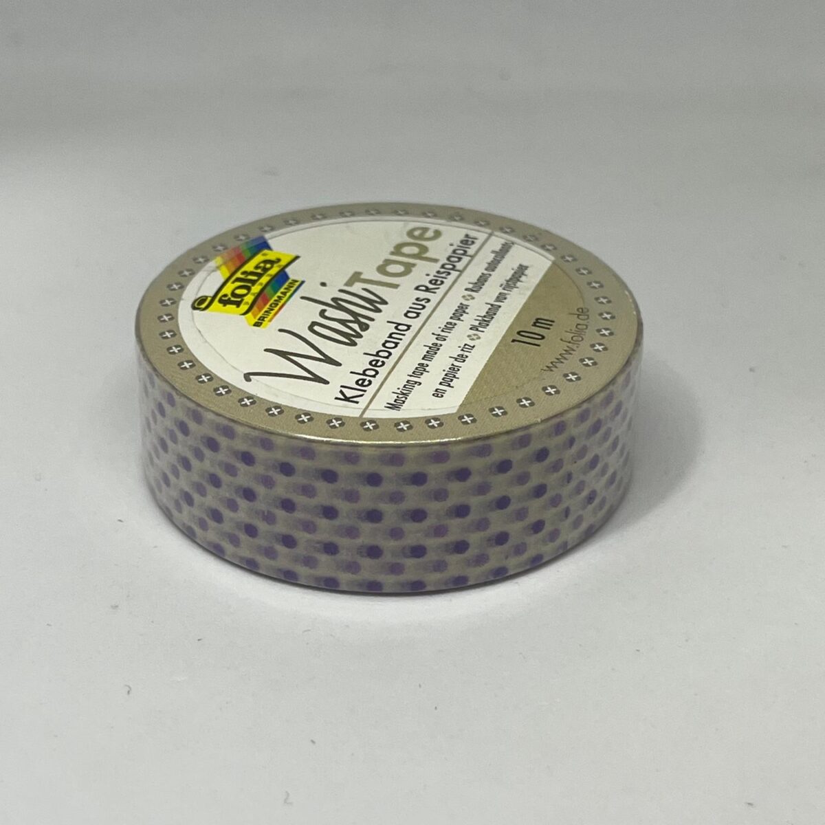 Washi tape mov cu buline Folia 26016