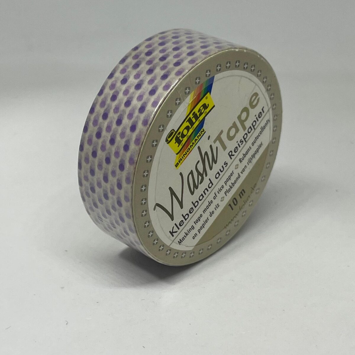 Washi tape mov cu buline Folia 26016