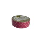 Washi tape roz cu buline Folia 26011