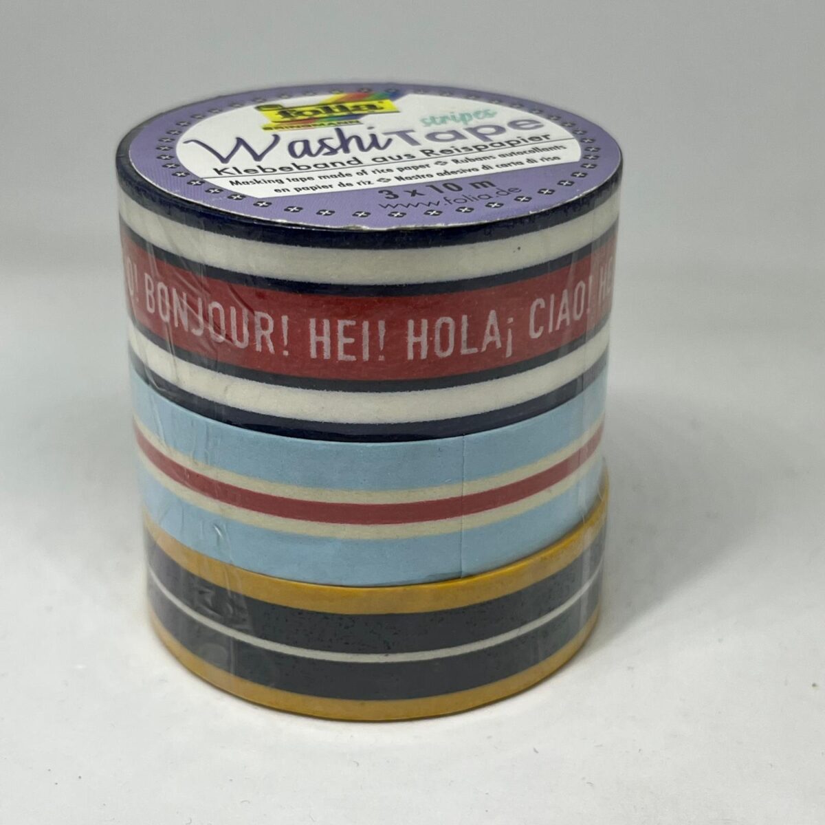 Washi tape set 3 x 10 m Folia 26445