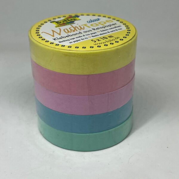 Washi tape set 5 x 10 m Folia 26439