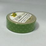 Washi tape verde cu buline Folia 26013