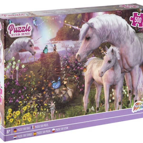 Puzzle 500 piese Unicorni 50x70cm Grafix 400025