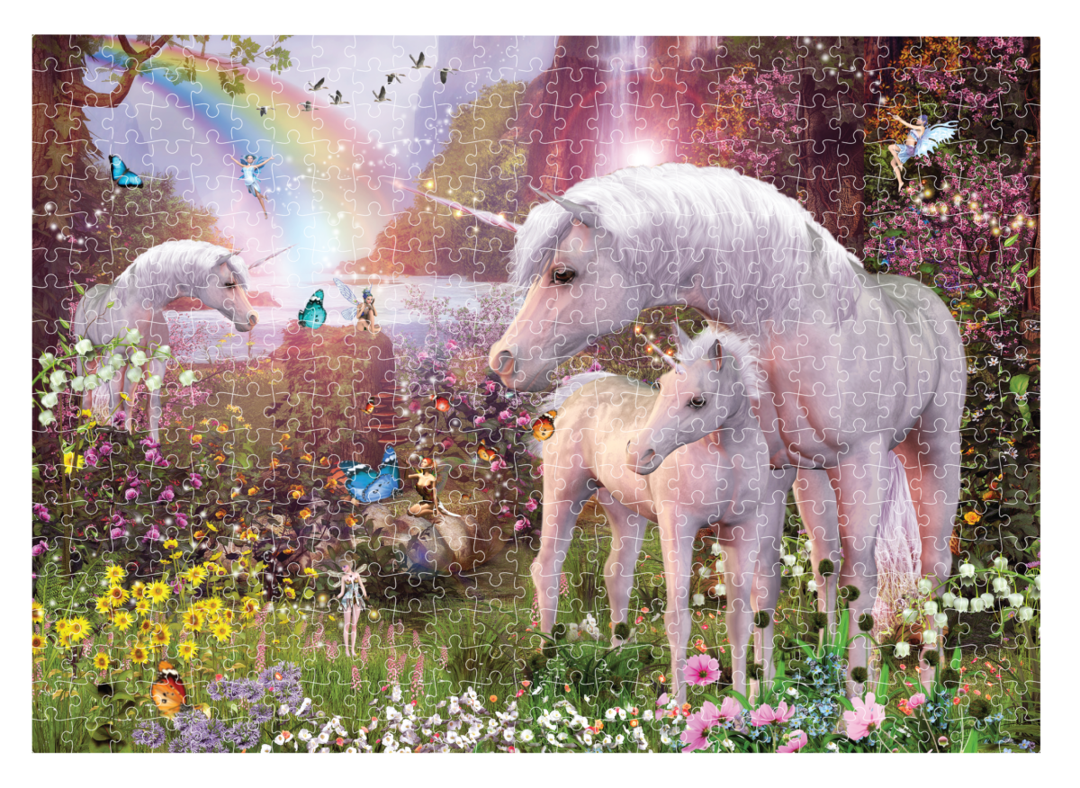 Puzzle 500 piese Unicorni 50x70cm Grafix 400025