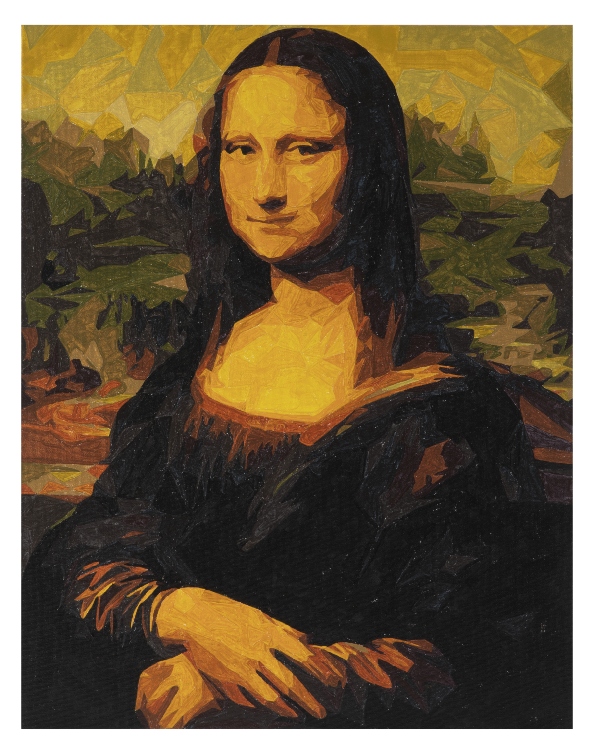 Pictura pe numere 40x50cm Mona Lisa Nassau AR1049/GE