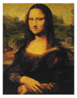 Pictura pe numere 40x50cm Mona Lisa Nassau AR1049/GE