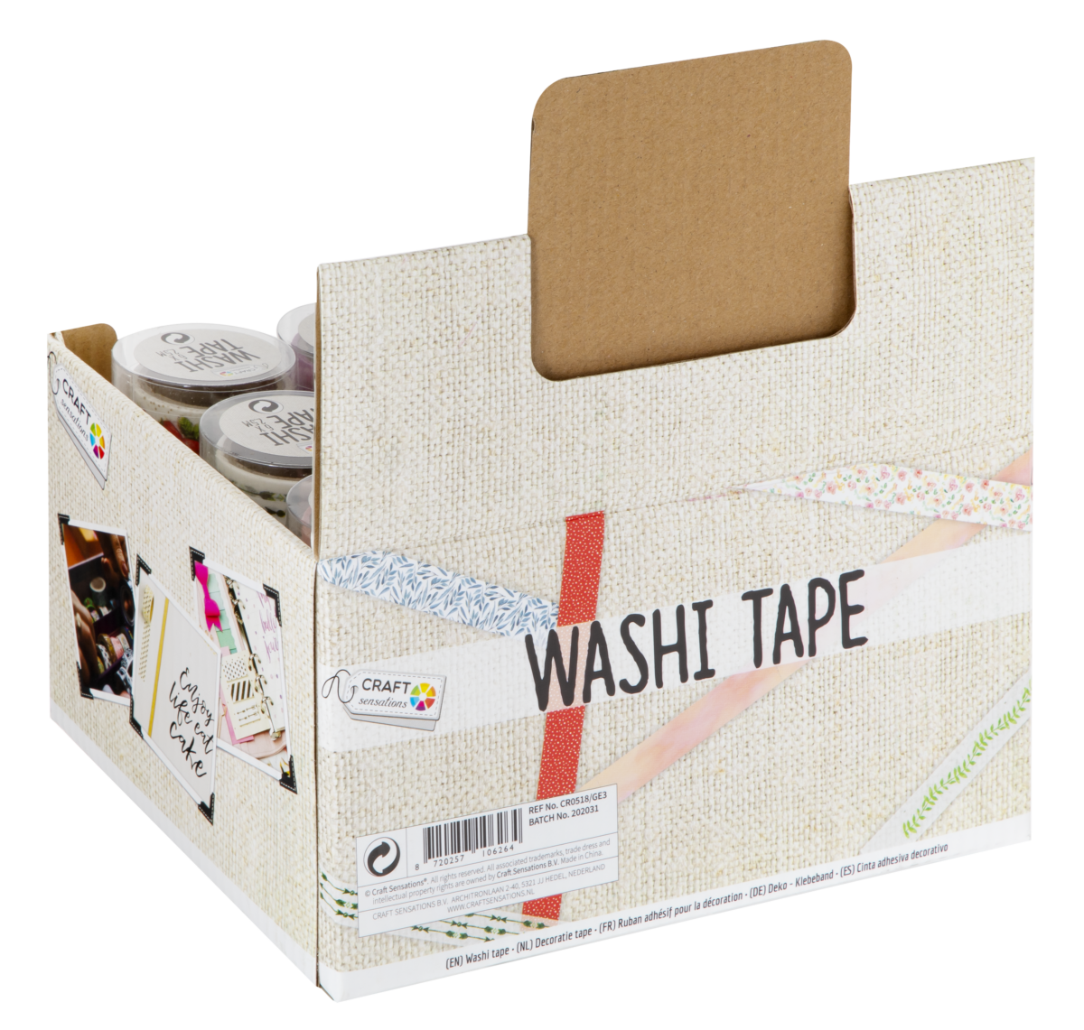 Set 6 washi tape CraftID CR0518/23GE diferite modele