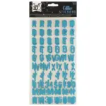 Set stickere alfabet cu sclipici CraftID CR0836/22GE