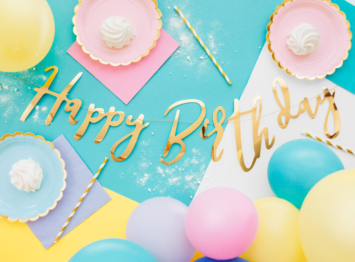 Banner HAPPY BIRTHDAY 16x62cm PartyDeco GRL75