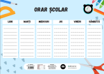 Orar scolar A4 carton sKoala 2800010