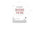 Balon din folie metalică BRIDE TO BE PartyDeco FB35M-019R