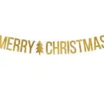 Banner auriu MERRY CHRISTMAS PartyDeco GRL53-019M