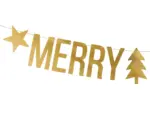 Banner auriu MERRY CHRISTMAS PartyDeco GRL53-019M