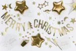 Banner auriu MERRY CHRISTMAS PartyDeco GRL53-019M