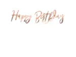 Banner HAPPY BIRTHDAY 16x62cm PartyDeco GRL75