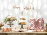 Banner HAPPY BIRTHDAY 16x62cm PartyDeco GRL75