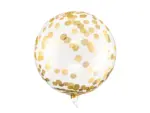 Balon Orbs cu puncte aurii 40cm PartyDeco ORB16-2-019