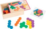 Puzzle hexagon din lemn Small foot 11729