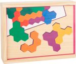 Puzzle hexagon din lemn Small foot 11729