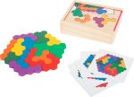 Puzzle hexagon din lemn Small foot 11729