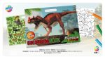 Carte de colorat și stickere 26x35cm Dino Moxy 130002