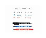 Marker permanent Pilot Twin Begreen 0.4 mm varf rotund