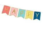 Banner Happy Birthday mix 15 x 175 cm Party Deco GRL56