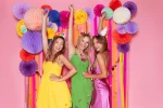 Fagure rozete din hârtie set 3 PartyDeco RPB1