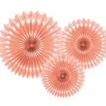 Fagure rozete din hârtie set 3 PartyDeco RPB1