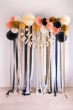 Fagure rozete din hârtie set 3 PartyDeco RPB1