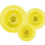 Fagure rozete din hârtie set 3 PartyDeco RPB1