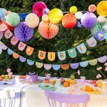 Fagure rozete din hârtie set 3 PartyDeco RPB1