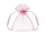 Sacoșă organza roz 10 cm set 10 PartyDeco WRG5-081-10