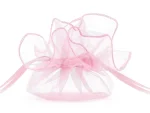 Sacoșă organza roz 25 cm set 10 PartyDeco WRG6-081-10