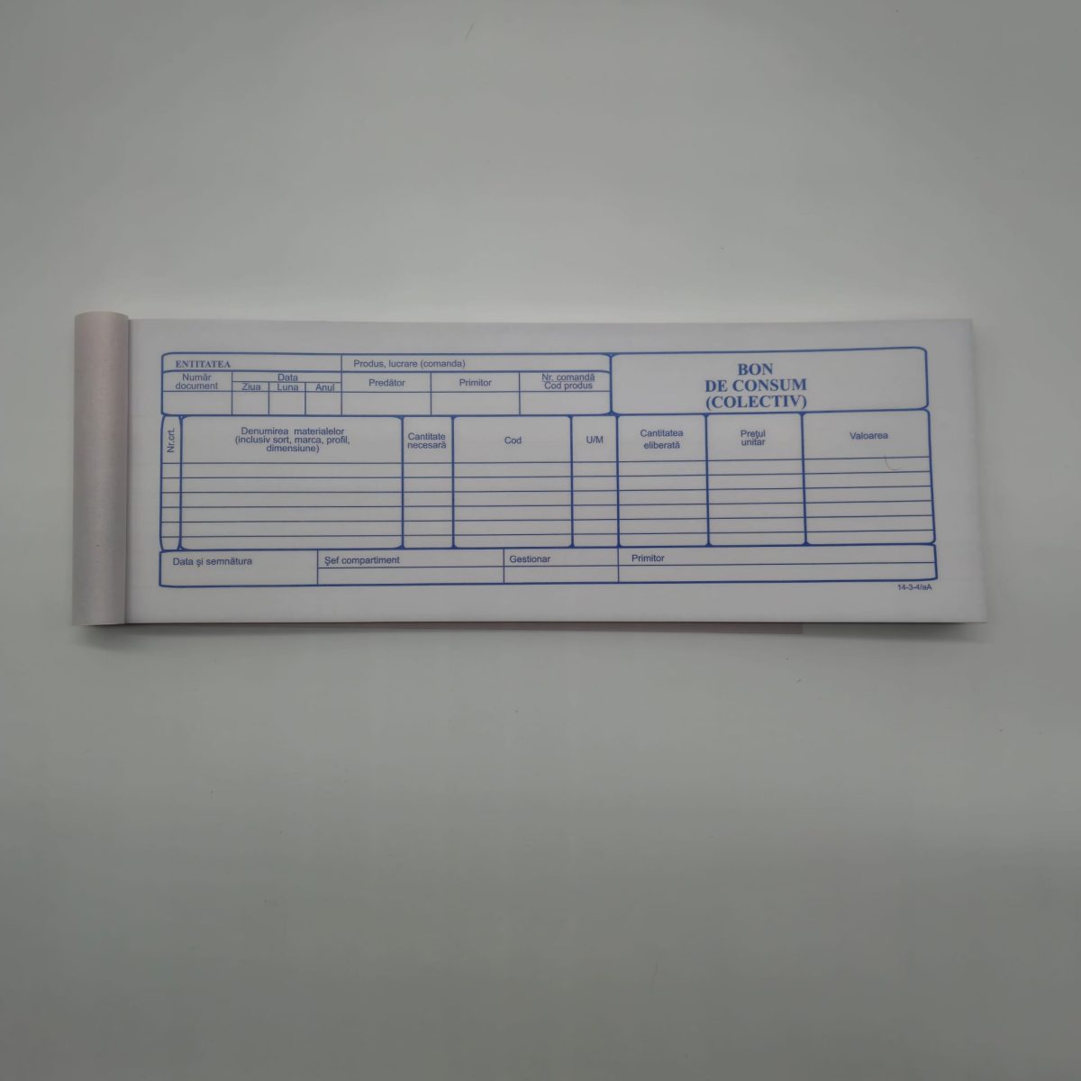 Bon de consum colectiv 100 file 30x10cm