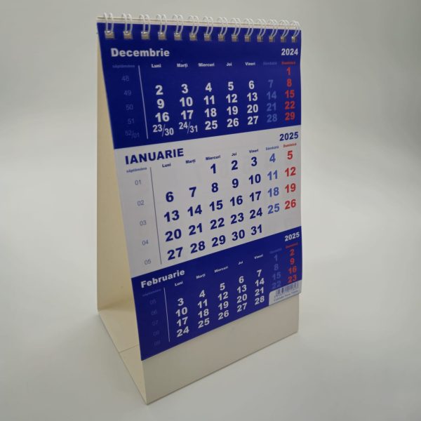 Calendar triptic de birou 2025